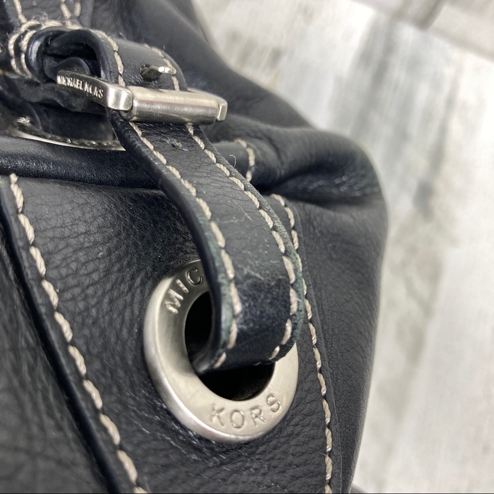 Michael Kors large black pebbled leather satchel - Picture 9 of 14